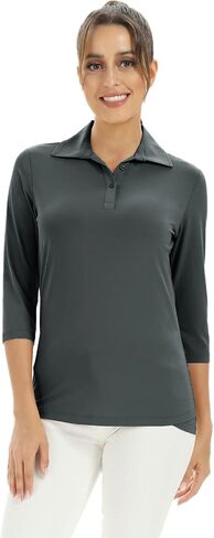 Women's Dry-Fit Golf Polo T Shirts Lightweight Moisture Wicking Short Sleeve Shirt Quick Dry Polo Shirt for Women(Pink-XL) in Saudi Arabia