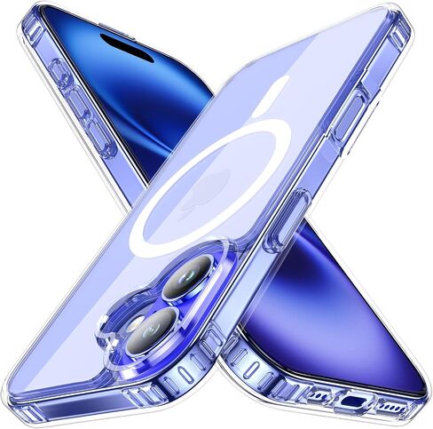 Ultra Clear for iPhone 16 Pro Max Case, Compatible with MagSafe, [16FT Drop Protection] [Yellowing Resistant] Scratch-Resistant Magnetic Slim Phone Case for iPhone 16 Pro Max, Clear in Saudi Arabia
