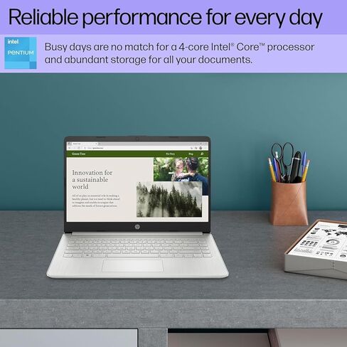 أحدث كمبيوتر محمول HP 17 Business، شاشة 17.3 بوصة، Intel 4 Core i3-1125G4 (Beat i5-10210U)، ذاكرة الوصول العشوائي 16 جيجابايت، 512 جيجابايت SSD، Intel UHD Graphics، WiFi، Bluetooth، USB A&C، Windows 11 Home في وضع S، مع حامل كمبيوتر محمول in Saudi Arabia