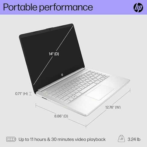 أحدث كمبيوتر محمول HP 17 Business، شاشة 17.3 بوصة، Intel 4 Core i3-1125G4 (Beat i5-10210U)، ذاكرة الوصول العشوائي 16 جيجابايت، 512 جيجابايت SSD، Intel UHD Graphics، WiFi، Bluetooth، USB A&C، Windows 11 Home في وضع S، مع حامل كمبيوتر محمول in Saudi Arabia