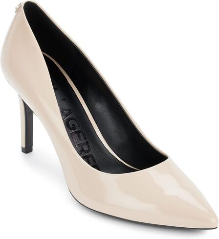 Karl Lagerfeld Paris Women's Royale Dress Pump, Black/White Snake, 8 in Saudi Arabia