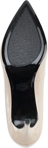 Karl Lagerfeld Paris Women's Royale Dress Pump, Black/White Snake, 8 in Saudi Arabia