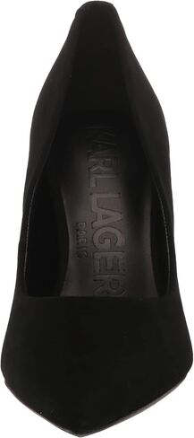 Karl Lagerfeld Paris Women's Royale Dress Pump, Black/White Snake, 8 in Saudi Arabia