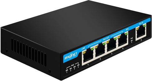 موسع جيجابت بي او اي 8 منافذ 1 منفذ PoE IEEE802.3BT 90 واط، 7 منافذ PoE IEEE802.3at/af، التوصيل والتشغيل، يدعم التثبيت على الحائط in Saudi Arabia