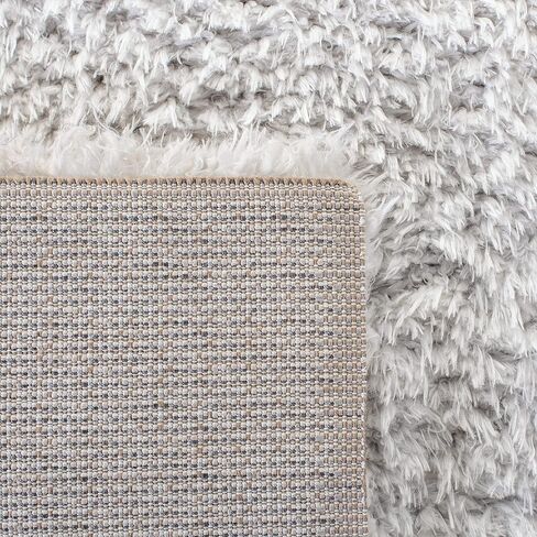 SAFAVIEH Flokati Collection 2'2" x 8' Ivory FLK310A 2.3-inch Thick Runner Rug in Saudi Arabia