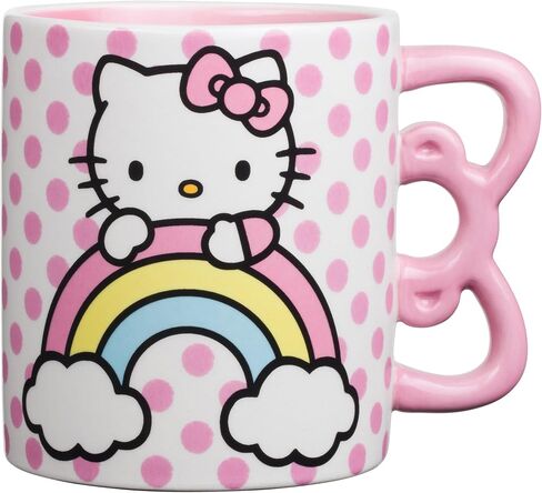 Silver Buffalo Sanrio Hello Kitty Halloween Spooky Wax Resist Ceramic Pottery Mug, 17 Ounces in Saudi Arabia