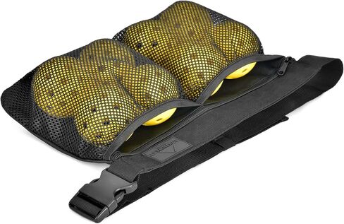 Pickleball Ball Holder Band with Hooks - Adjustable Waist Pouch Bag with Mesh - Hold Up to 8 Pickle or Tennis Balls in Saudi Arabia