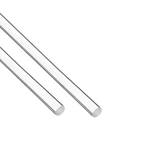 2pcs 1"Dia x 24"L Clear Acrylic Lucite Rod Dowel for DIY Projects Crafts Curtain Rods &More, Plastic Rod, Durable and Sturdy Acrylic Material