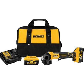 DEWALT 20V MAX* Angle Grinder Tool Kit, 4-1/2-Inch, Paddle Switch with Brake (DCG413R2)