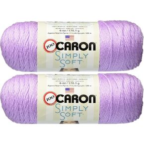 Bulk Buy: Caron Simply Soft Yarn Solids (2-pack) (Orchid)
