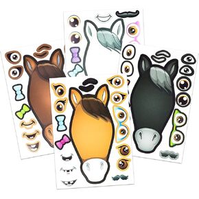 24 Make A Barnyard Farm Animal Stickers - Great Zoo Themed Birthday Party Favors - Fun Craft Project for Children 3+ - Let Your Kids Get Creative & Design Their Favorite Animal Sticker!