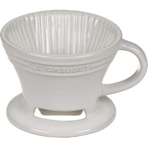 Le Creuset Stoneware Pour Over Coffee Cone, 3.25", Cerise