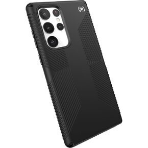 Speck Products Presidio2 Grip Samsung Galaxy S22 Ultra Case, Black/Black/White