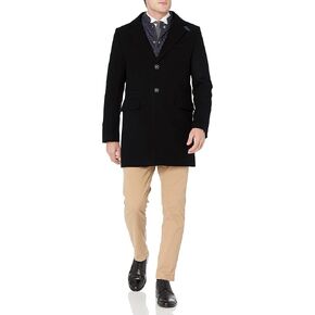 Sean John Men's Wool Coat with Bibby