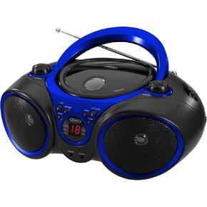 Jensen CD-490 مشغل أقراص مضغوطة ستيريو رياضي محمول مع راديو AM/FM وخط Aux ومقبس سماعة الرأس (أزرق) in Kuwait