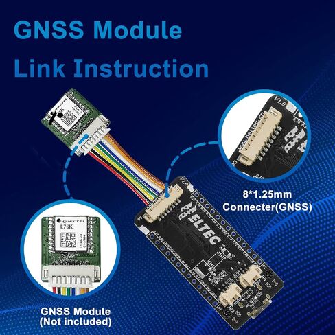 لوحة وحدة T114 للعقدة الشبكية مع شاشة TFT، لوحة تطوير nRF52840 SX1262 تدعم LoRa Bluetooth 5.0 نظام تحديد المواقع العالمي (GPS) الخارجي ومصدر طاقة اللوحة الشمسية لـ Meshtastic Arduino LoRawan IOT (915 ميجاهرتز) in Kuwait