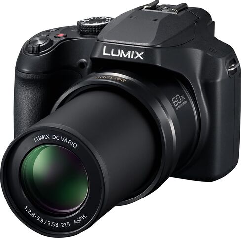 كاميرا باناسونيك لوميكس FZ80D الرقمية مع ملحقات متقدمة وحزمة سفر | دي سي-FZ80DK | باناسونيك لوميكس DC-FZ80DK in Saudi Arabia