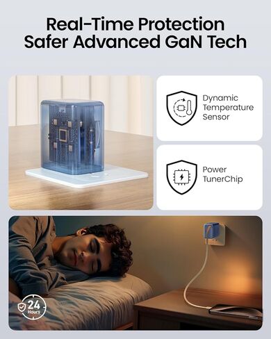 شاحن حائط USB C قابل للسحب، شاحن محمول iPhone 15 سريع بقدرة 20 وات مع كابل USB C قابل للسحب ومنفذ USB C لهاتف iPhone 15/15 Pro/15 Pro Max/iPad Pro/MacBook والمزيد - أبيض in Kuwait