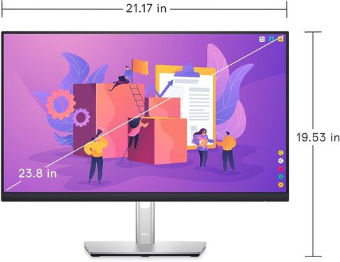 Dell 24 Monitor - P2422H - Full HD 1080p, IPS Technology, Comfortview Plus Technology in Saudi Arabia