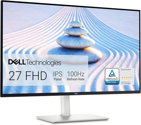 شاشة ديل S2421HS 23 بوصة عالية الدقة 1920 × 1080 75 هرتز، 4 إم إس من وقت الاستجابة من اللون الرمادي إلى الرمادي (الوضع الفائق)، 16.7 مليون لون، فضي بلاتيني in Kuwait