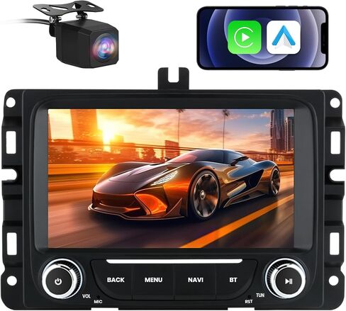 Android 13 راديو السيارة ستيريو لسيارة Jeep Compass 2017 2018 2019 2020 7 بوصة تعمل باللمس وحدة الرأس مع Carplay/Android Auto SWC GPS WiFi Bluetooth FM RDS AM DSP SWC كاميرا احتياطية in Saudi Arabia