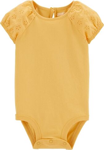 OshKosh B'Gosh Baby Girl's Woven Bodysuit, Iris Blue Wash, 9M in Saudi Arabia