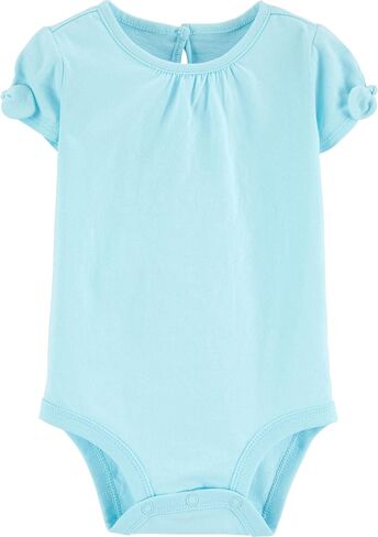 OshKosh B'Gosh Baby Girl's Woven Bodysuit, Iris Blue Wash, 9M in Saudi Arabia