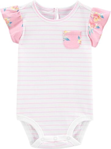 OshKosh B'Gosh Baby Girl's Woven Bodysuit, Iris Blue Wash, 9M in Saudi Arabia