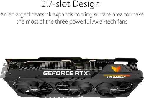 ASUS TUF Gaming NVIDIA GeForce RTX 3070 Ti OC Edition Graphics Card (PCIe 4.0, 8GB GDDR6X, HDMI 2.1, DisplayPort 1.4a, Dual Ball Fan Bearings, Military-Grade Certification, GPU Tweak II) in Saudi Arabia