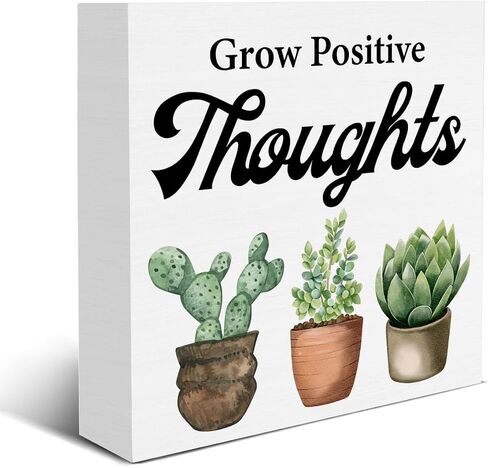 Plant Lover Sign Skeleton Plants Wood Block Sign Tarot Card Decorative Desk Sign Home Shelf Tabletop Decor 5 X 5 Inches in Saudi Arabia