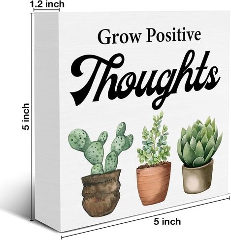 Plant Lover Sign Skeleton Plants Wood Block Sign Tarot Card Decorative Desk Sign Home Shelf Tabletop Decor 5 X 5 Inches in Saudi Arabia