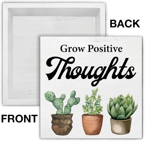 Plant Lover Sign Skeleton Plants Wood Block Sign Tarot Card Decorative Desk Sign Home Shelf Tabletop Decor 5 X 5 Inches in Saudi Arabia