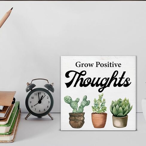 Plant Lover Sign Skeleton Plants Wood Block Sign Tarot Card Decorative Desk Sign Home Shelf Tabletop Decor 5 X 5 Inches in Saudi Arabia