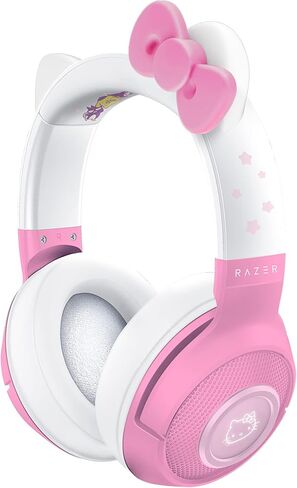 Razer Kraken BT Headset: Bluetooth 5.0-40ms Low Latency Connection - Custom-Tuned 40mm Drivers - Beamforming Microphone - Powered by Razer Chroma - Hello Kitty & Friends Edition in Saudi Arabia
