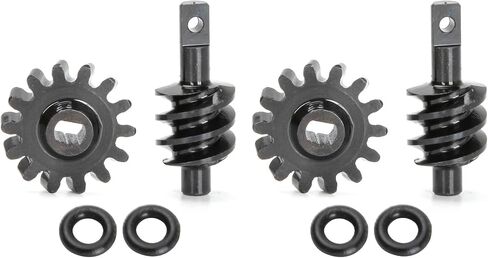 2pcs Steel Axle Differentials Gear 12T/2T Front and Rear Overdrive Differential Worm Gear for Axial SCX24 1/24 RC Crawler Truck Car Upgrades Parts Accessories in Kuwait