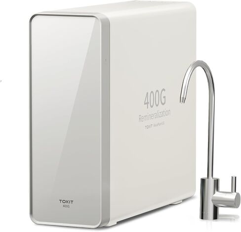 TOKIT AkuaPure U2 Reverse Osmosis System, Tankless Alkaline Mineral Reverse Osmosis Water Filter, NSF/ANSI 58,Under Sink Water Filter RO System, 600 GPD, 2:1 Pure to Drain, 2 Way Faucet in Saudi Arabia