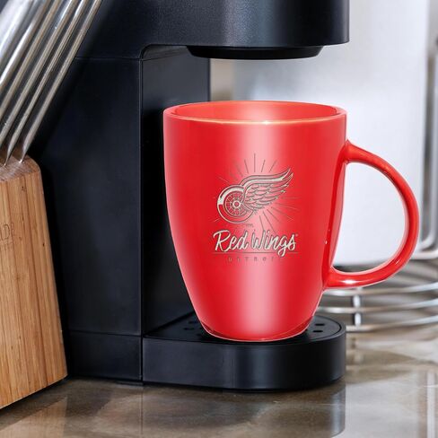 Rico Industires NHL Hockey Washington Capitals Sunburst 18oz Laser Engraved Ceramic Lustre Mug in Saudi Arabia