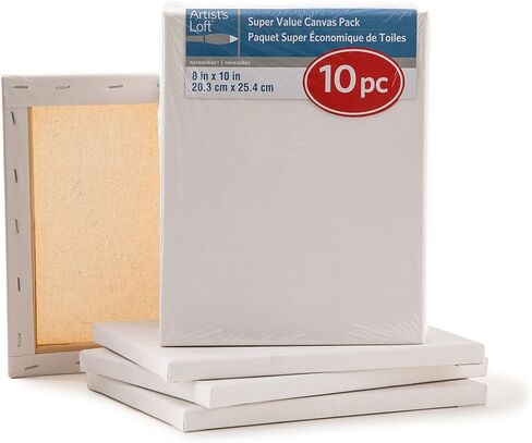 Michaels 6 Pack 10"; x 20"; Super Value Canvas Pack by Artist's Loft™ Necessities™ in Saudi Arabia