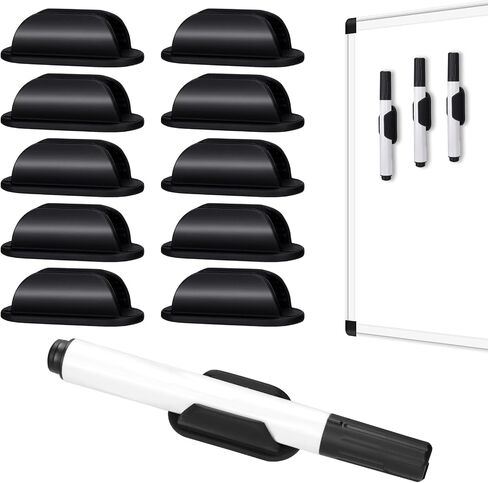 AIERSA Pencil Holder for Kids Desk,10Pcs Pen Holders for Classroom Clipboard Attachment,Silicone Adhesive Pencil Holder for School Student Teacher Office Accessories in Saudi Arabia