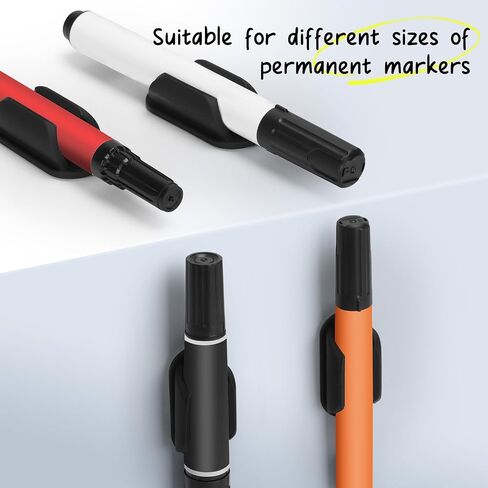 AIERSA Pencil Holder for Kids Desk,10Pcs Pen Holders for Classroom Clipboard Attachment,Silicone Adhesive Pencil Holder for School Student Teacher Office Accessories in Saudi Arabia