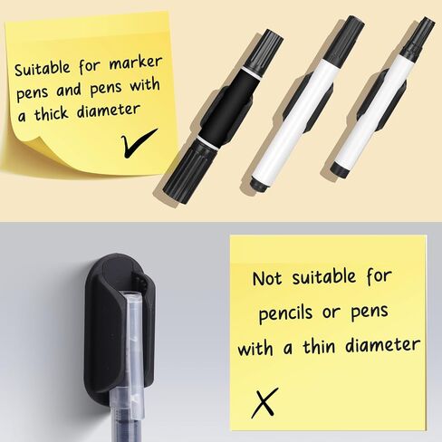 AIERSA Pencil Holder for Kids Desk,10Pcs Pen Holders for Classroom Clipboard Attachment,Silicone Adhesive Pencil Holder for School Student Teacher Office Accessories in Saudi Arabia
