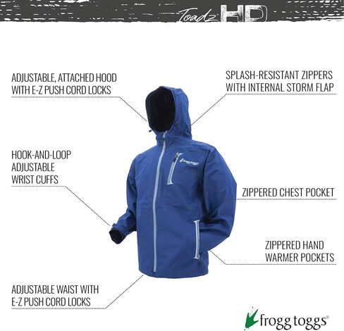 FROGG TOGGS Men's Toadz HD Rockslide Waterproof Breathable Rain Jacket in Saudi Arabia