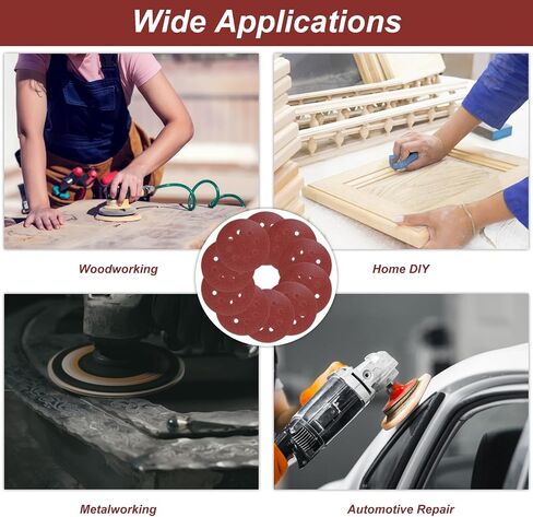 320 Grit 5-Inch Sanding Discs, 8-Hole Orbital Sander Paper, Hook and Loop Sanding Discs for Drywall Sander, 30 Pack in Saudi Arabia