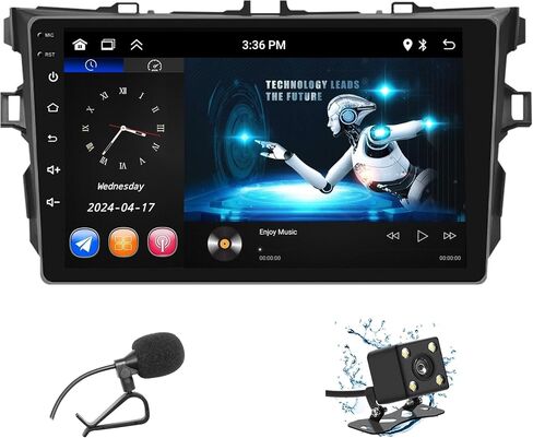 ستيريو سيارة لسيارة Toyota Corolla 2GB+32GB 2014-2017 Carplay لاسلكي وAndroid Auto 4G+WiFi GPS Navigation 10.1 بوصة وحدة رأس تعمل باللمس مع كاميرا احتياطية عالية الدقة/بلوتوث/وصلة مرآة/ميكروفون/RDS/FM/SWC in Saudi Arabia