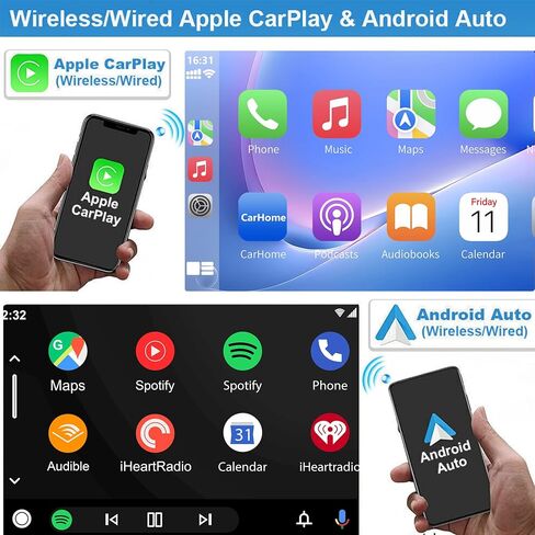 ستيريو سيارة لسيارة Toyota Corolla 2GB+32GB 2014-2017 Carplay لاسلكي وAndroid Auto 4G+WiFi GPS Navigation 10.1 بوصة وحدة رأس تعمل باللمس مع كاميرا احتياطية عالية الدقة/بلوتوث/وصلة مرآة/ميكروفون/RDS/FM/SWC in Saudi Arabia