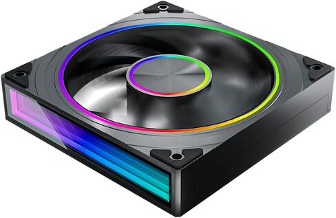 Transwarp 120mm RGB Case Fan, Infinity Mirror Daisy-Chain 5V ARGB PWM Case Fan 120mm Triple Pack，Suitable for Computer Case & CPU Cooling(White) in Saudi Arabia