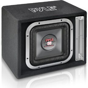 10” Dual Subwoofer Box System - 10'' Dual Series Vented Subwoofer Enclosure, Rear Vented Design with Santoprene Surround, 2 x 800 Watts Max Power, 4 Layer Dual Voice Coil - PLSQ210BS