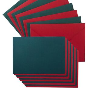 A7 Colorful Envelopes and Blank Cards 24 Pieces A7 Envelopes and 24 Pieces 5x7 Cream Color Flat Cards for Weddings, Invitations, Birthday, Baby Shower (Cream Color)