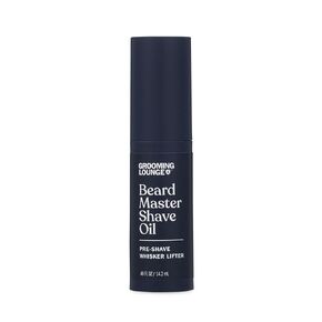 Grooming Lounge Beard Master Shave Oil - Eliminates Razor Drag and Burn - No Clogged Pores or Residue - Can be Used Solo or With a Cream - Translucent Solution - No Parabens - Cruelty Free - 1 oz