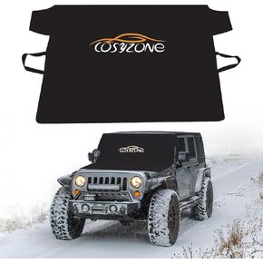 Cosyzone Windshield Cover for Ice and Snow,Windproof Cover for Winter Ice and Snow, Outdoor Covers Fits Most Cars, Trucks, Vans, SUVs